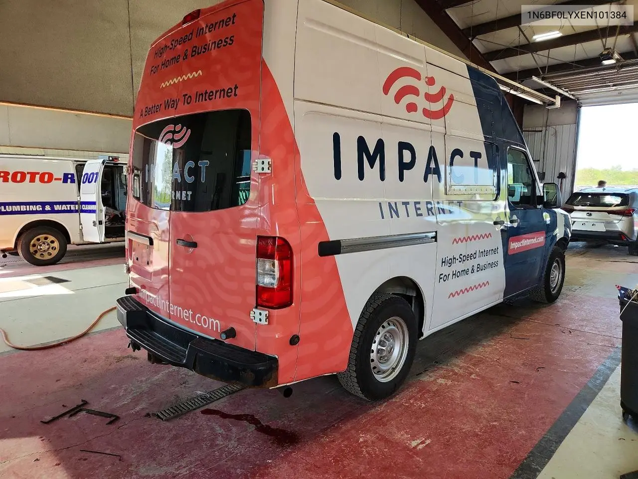 2014 Nissan Nv 2500 VIN: 1N6BF0LYXEN101384 Lot: 53965056