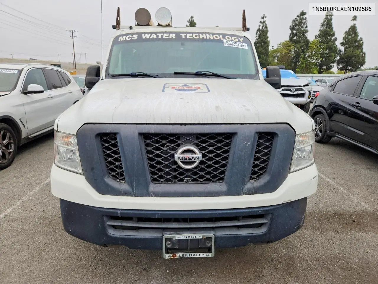 2014 Nissan Nv 1500 S VIN: 1N6BF0KLXEN109586 Lot: 58325796