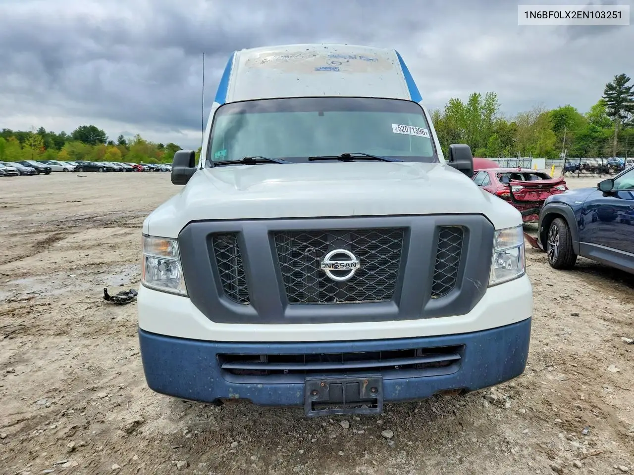 2014 Nissan Nv 2500 Cargo-R&D-Cln Title-Pri Fleet VIN: 1N6BF0LX2EN103251 Lot: 58336576