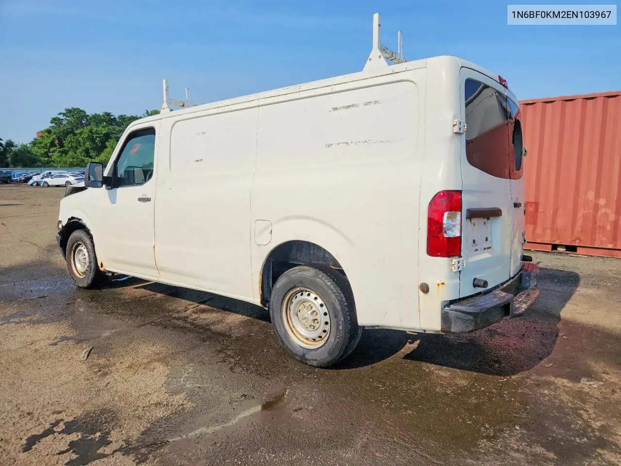 2014 Nissan Nv 1500 S VIN: 1N6BF0KM2EN103967 Lot: 58565186
