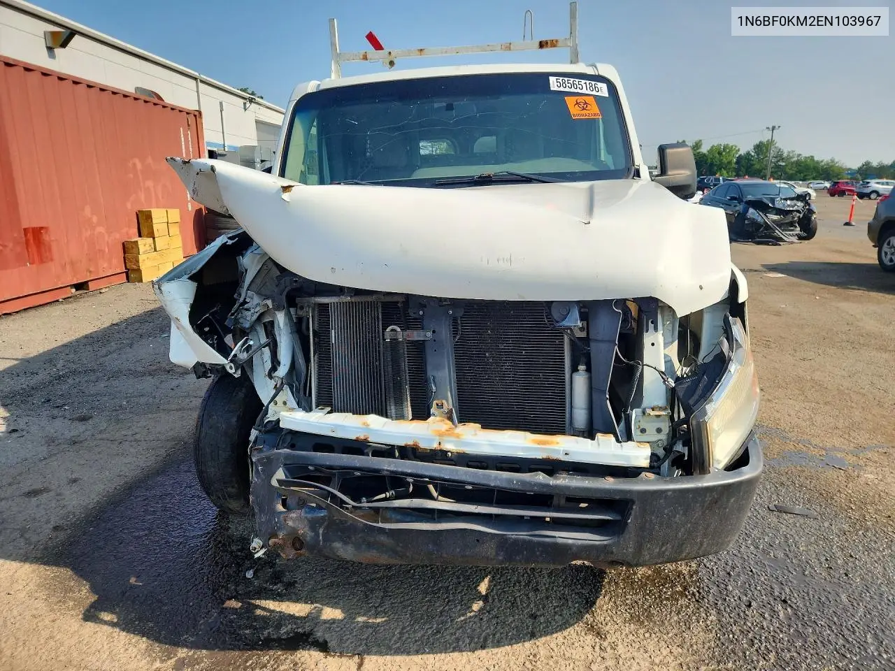 2014 Nissan Nv 1500 S VIN: 1N6BF0KM2EN103967 Lot: 58565186