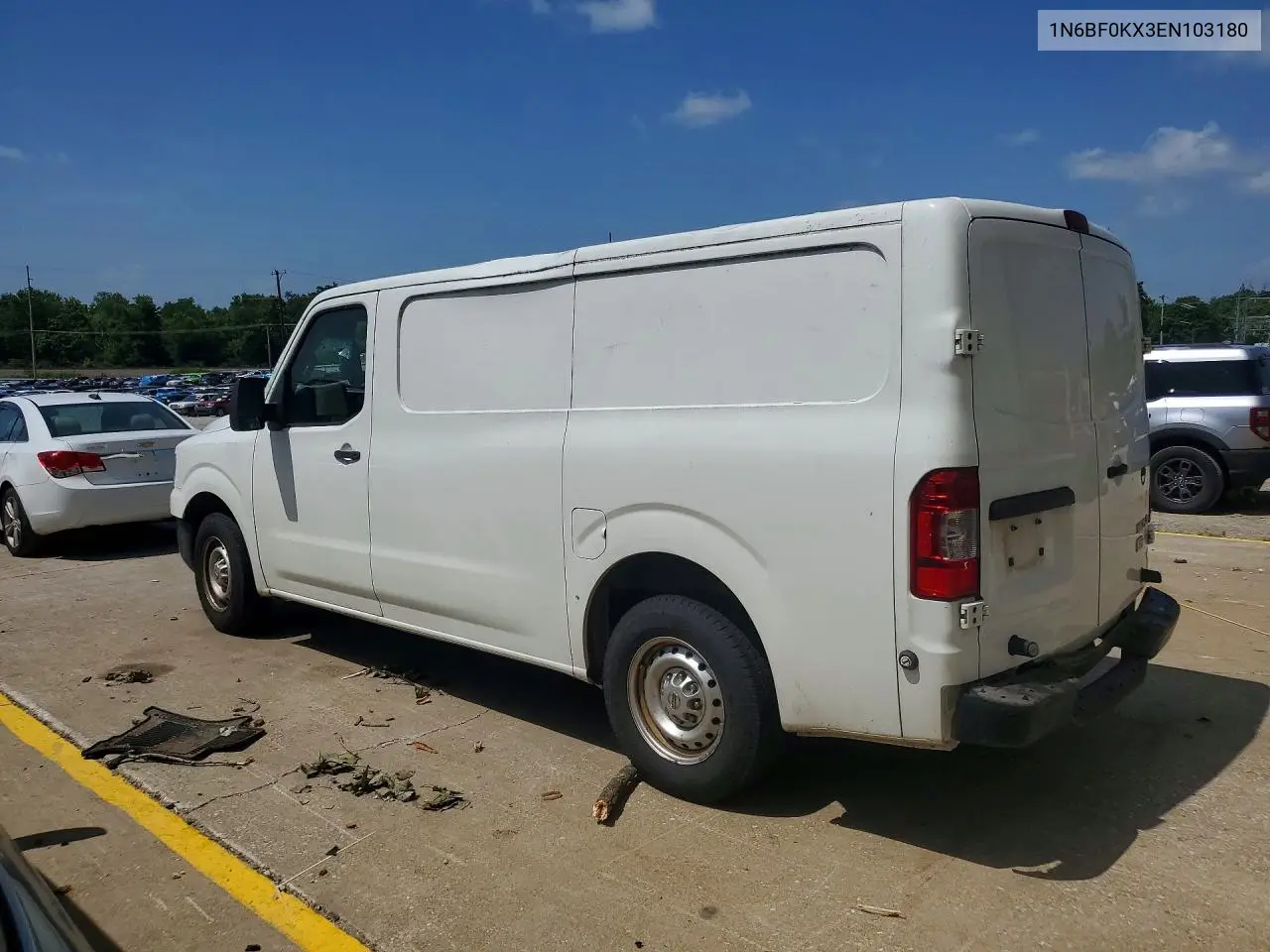 2014 Nissan Nv 2500 Hd S VIN: 1N6BF0KX3EN103180 Lot: 59339776