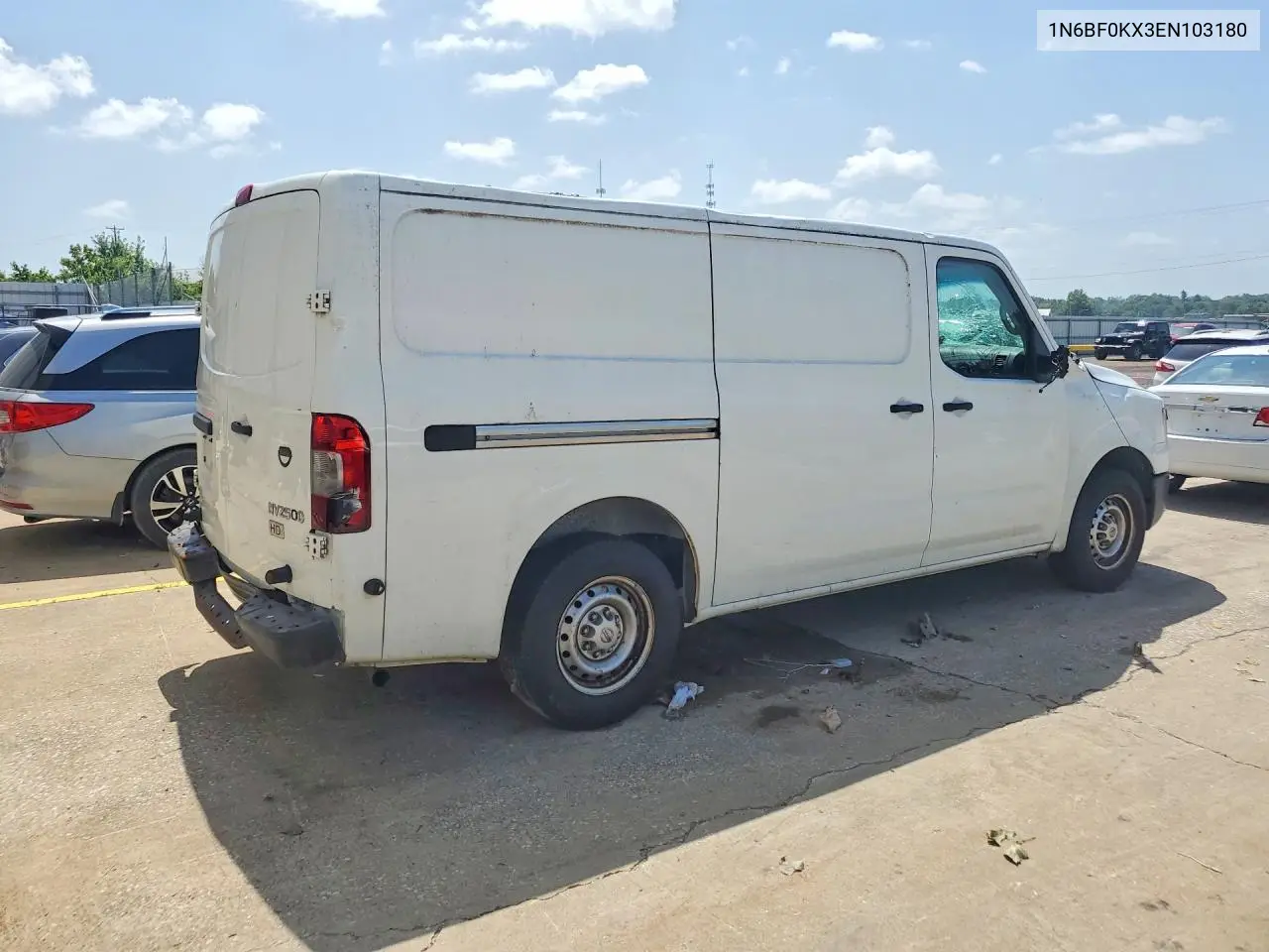 2014 Nissan Nv 2500 Hd S VIN: 1N6BF0KX3EN103180 Lot: 59339776