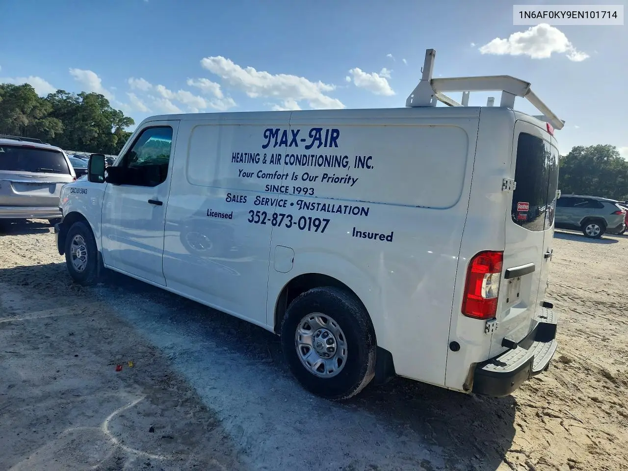 2014 Nissan Nv 2500 Hd S VIN: 1N6AF0KY9EN101714 Lot: 60801546