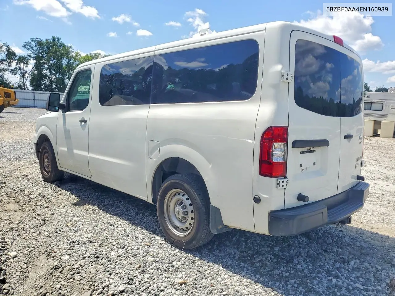 2014 Nissan Nv 3500 Hd S VIN: 5BZBF0AA4EN160939 Lot: 61714426