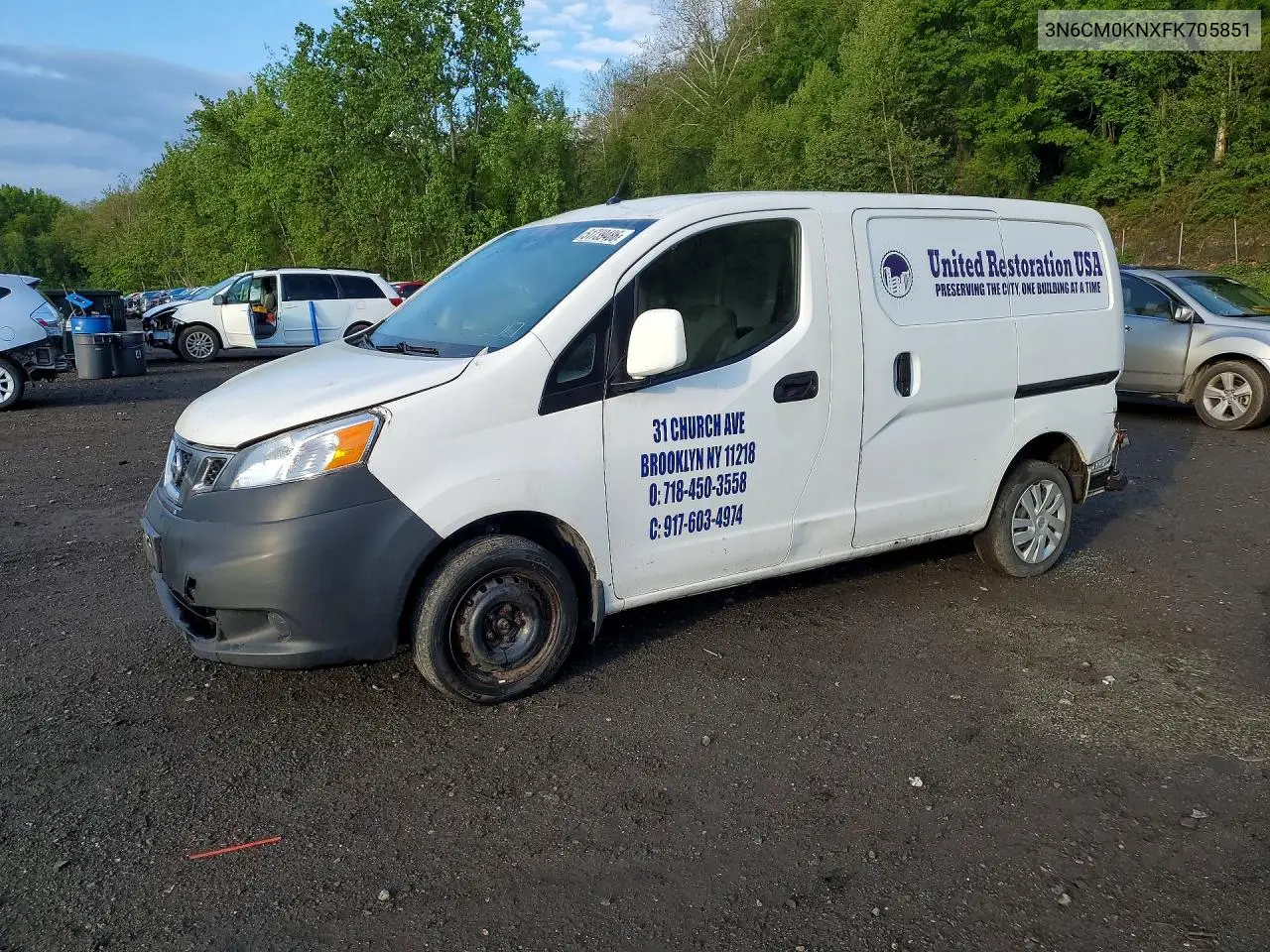 2015 Nissan Nv200 Delivery Van VIN: 3N6CM0KNXFK705851 Lot: 51739486