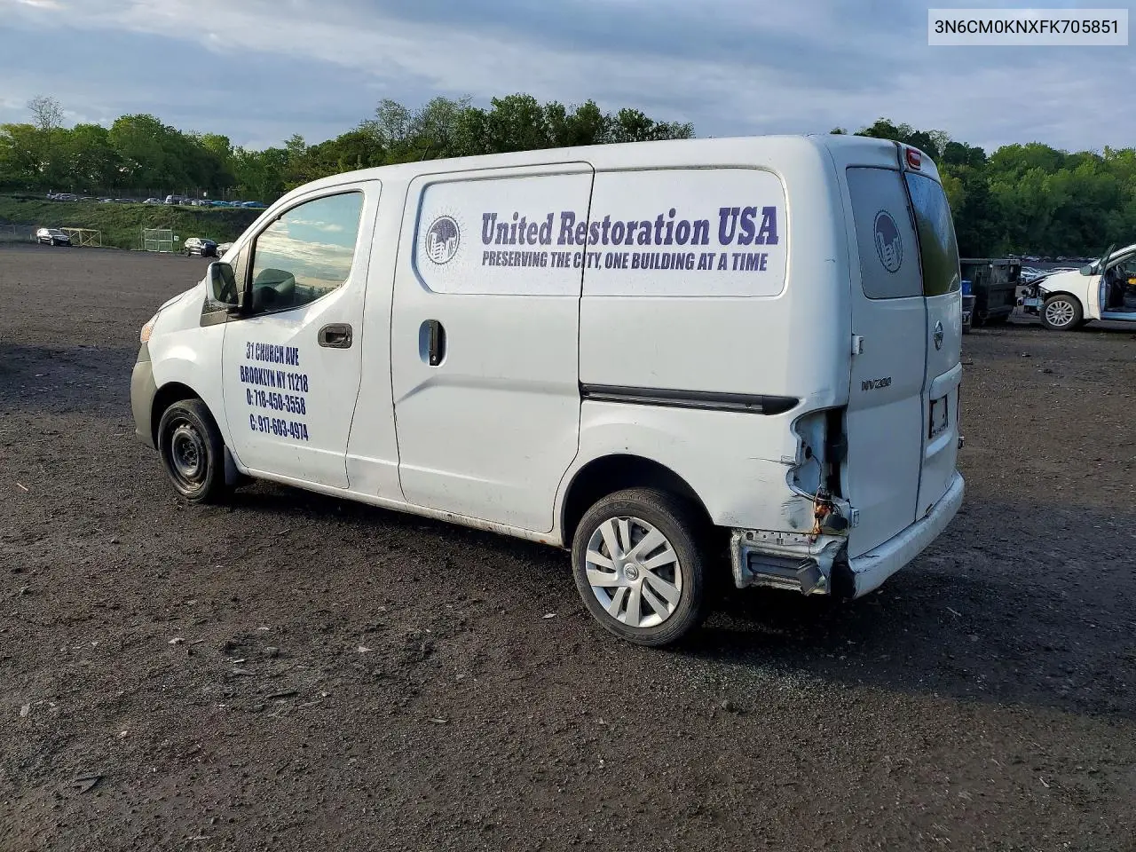 2015 Nissan Nv200 Delivery Van VIN: 3N6CM0KNXFK705851 Lot: 51739486