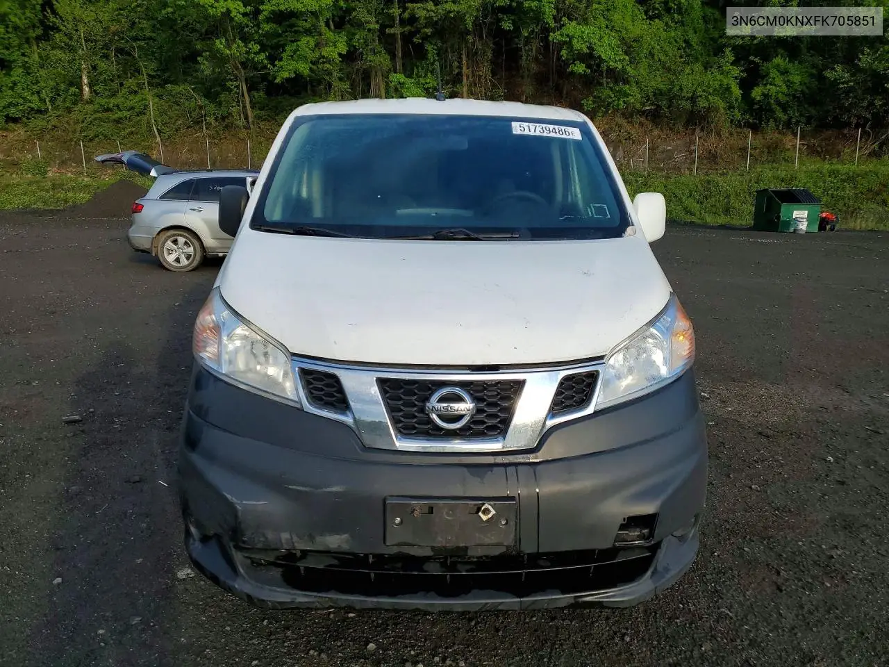 2015 Nissan Nv200 Delivery Van VIN: 3N6CM0KNXFK705851 Lot: 51739486