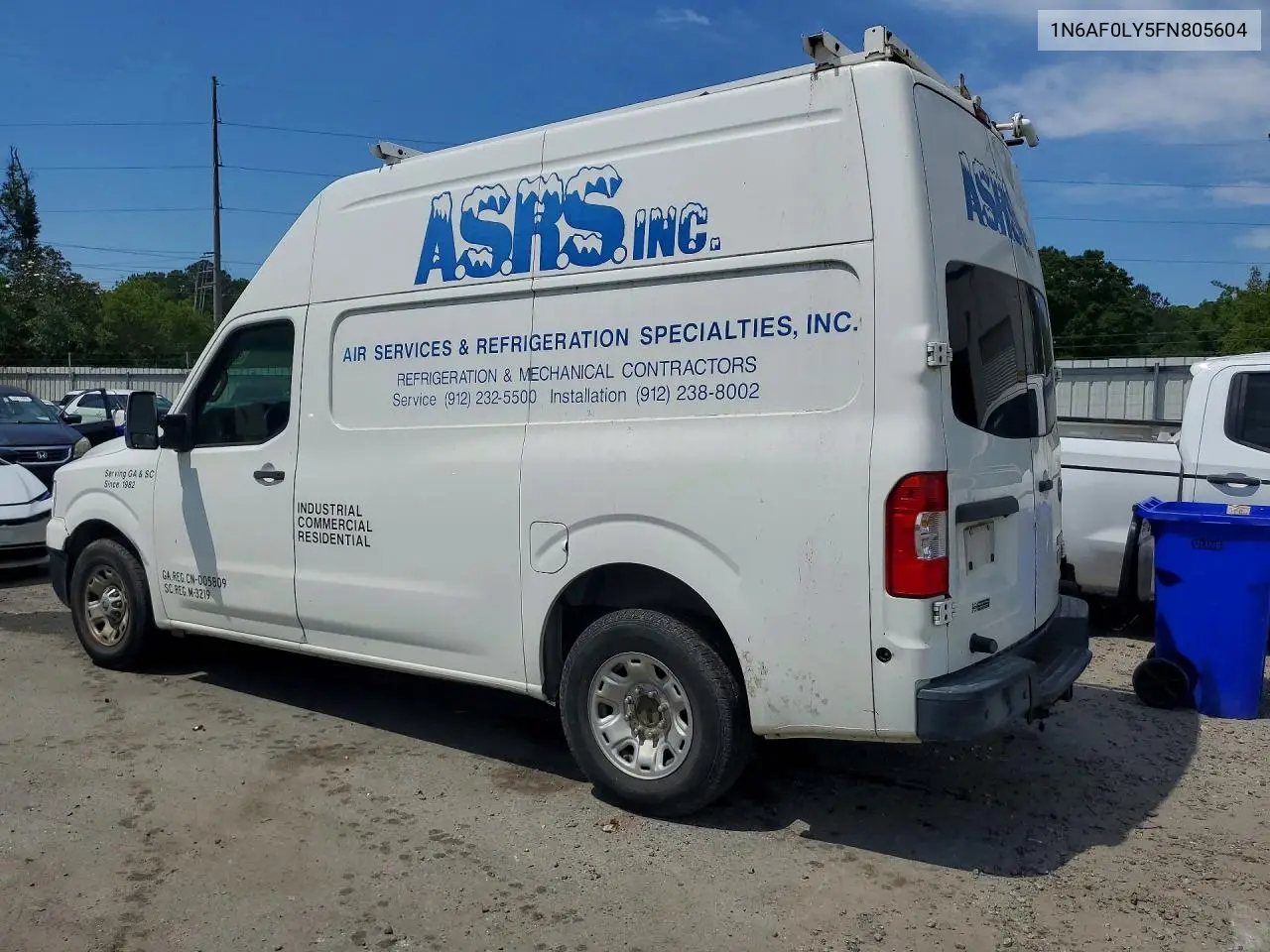 2015 Nissan Nv 3500 Hd Sv VIN: 1N6AF0LY5FN805604 Lot: 52814966