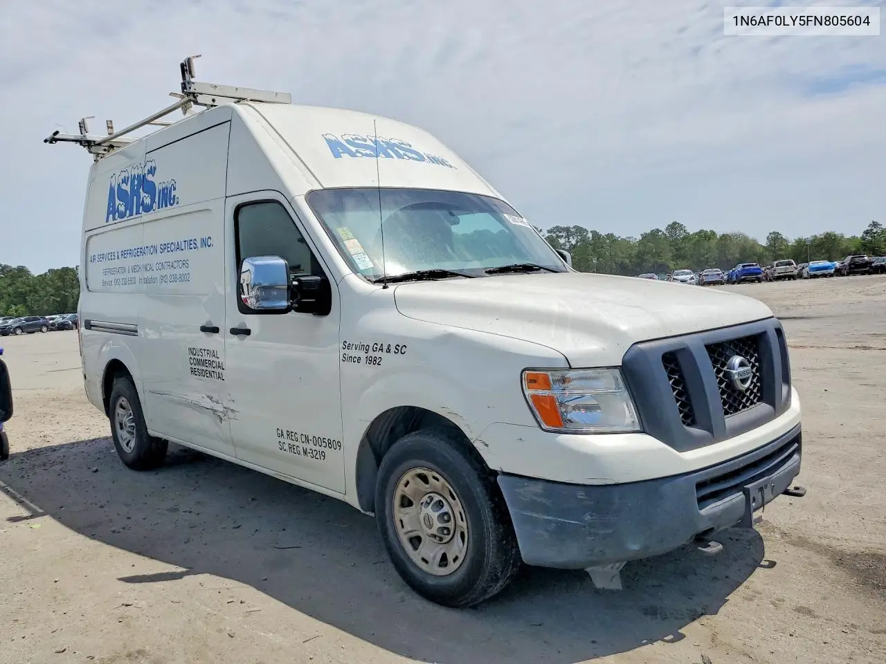 2015 Nissan Nv 3500 Hd Sv VIN: 1N6AF0LY5FN805604 Lot: 52814966