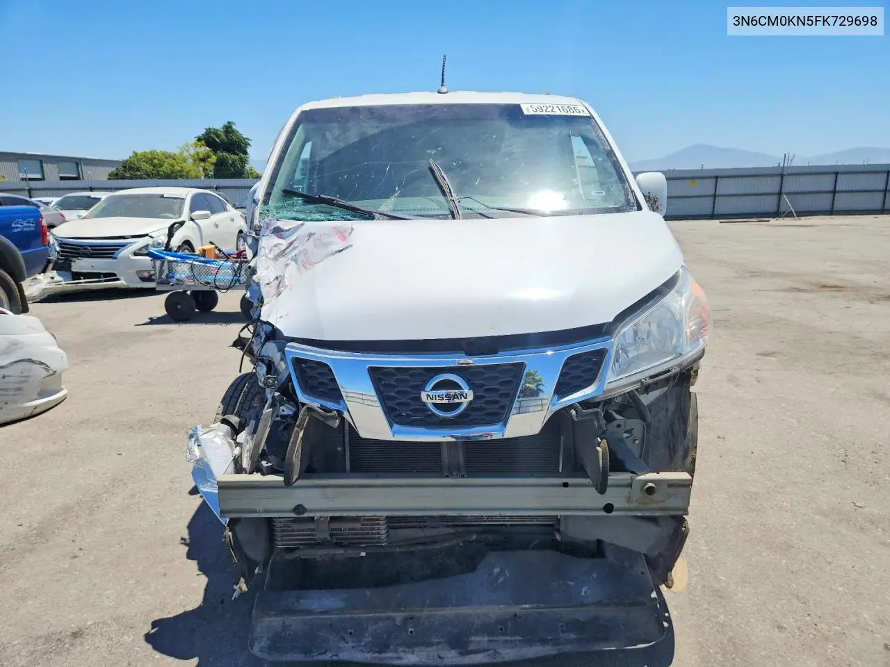 2015 Nissan Nv200 Sv VIN: 3N6CM0KN5FK729698 Lot: 59221686