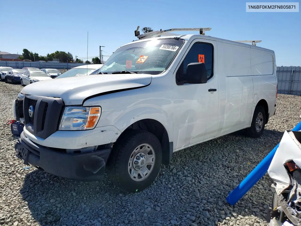 2015 Nissan Nv 1500 Sv VIN: 1N6BF0KM2FN805871 Lot: 59288766