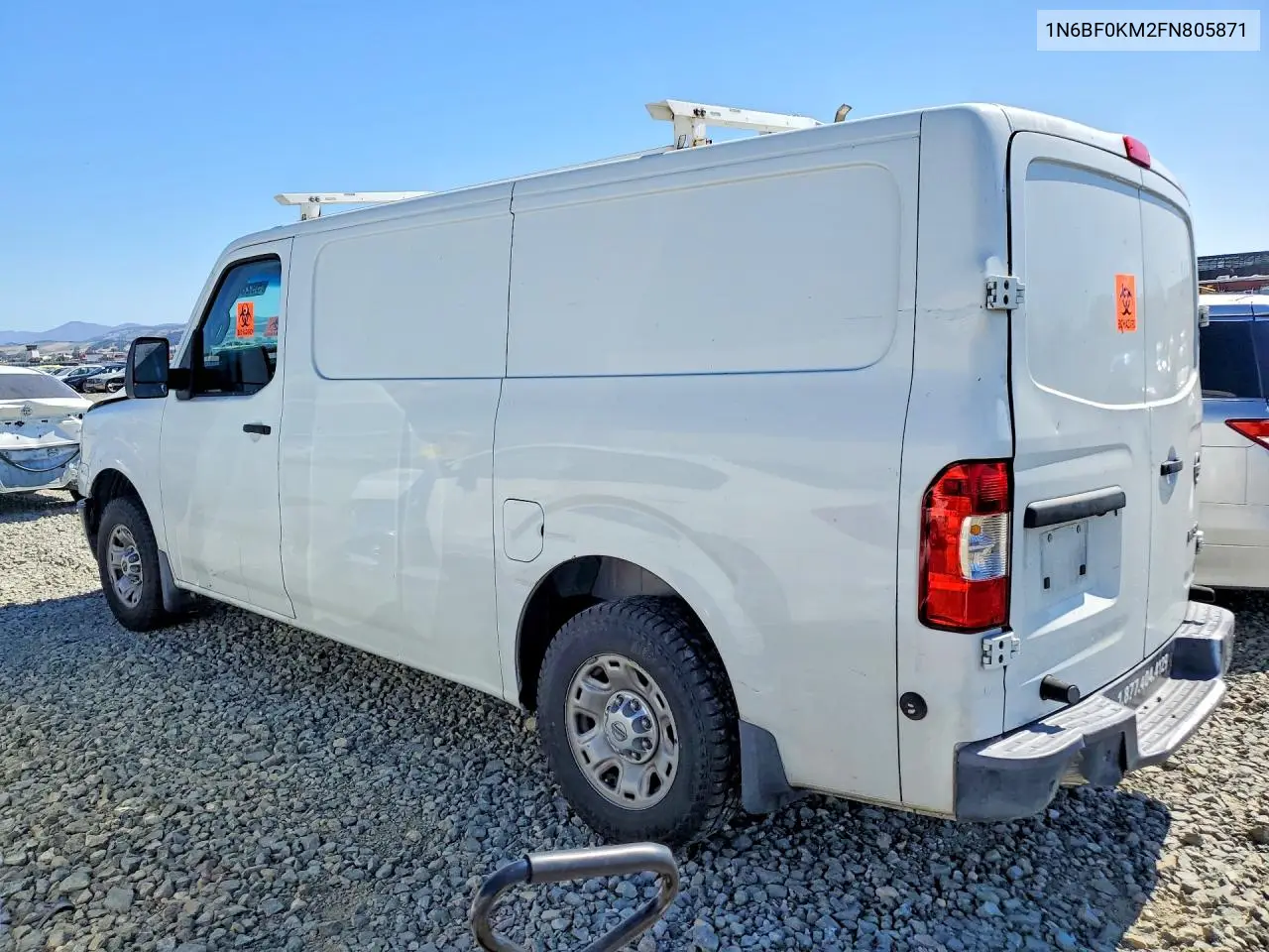 2015 Nissan Nv 1500 Sv VIN: 1N6BF0KM2FN805871 Lot: 59288766