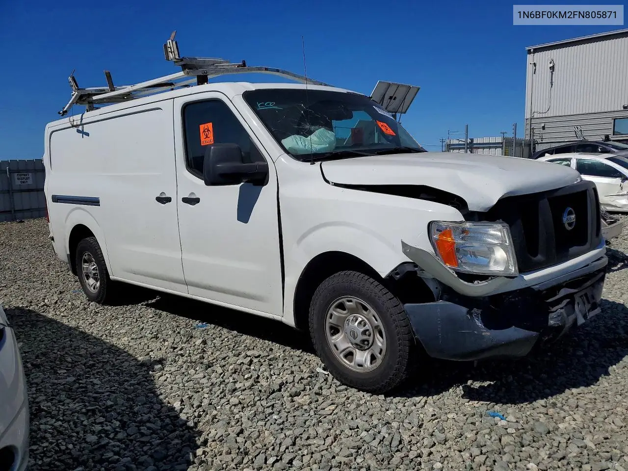 2015 Nissan Nv 1500 Sv VIN: 1N6BF0KM2FN805871 Lot: 59288766