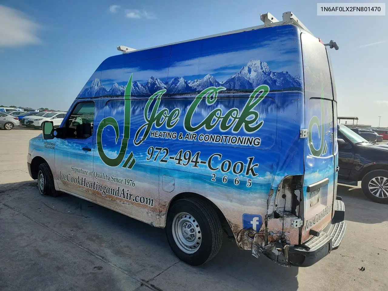 2015 Nissan Nv 2500 Hd S VIN: 1N6AF0LX2FN801470 Lot: 61068056