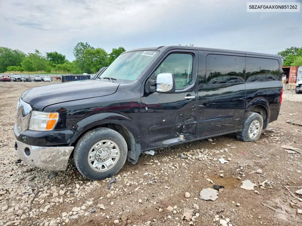 2016 Nissan Nv 3500 Hd Sl VIN: 5BZAF0AAXGN851262 Lot: 53840406