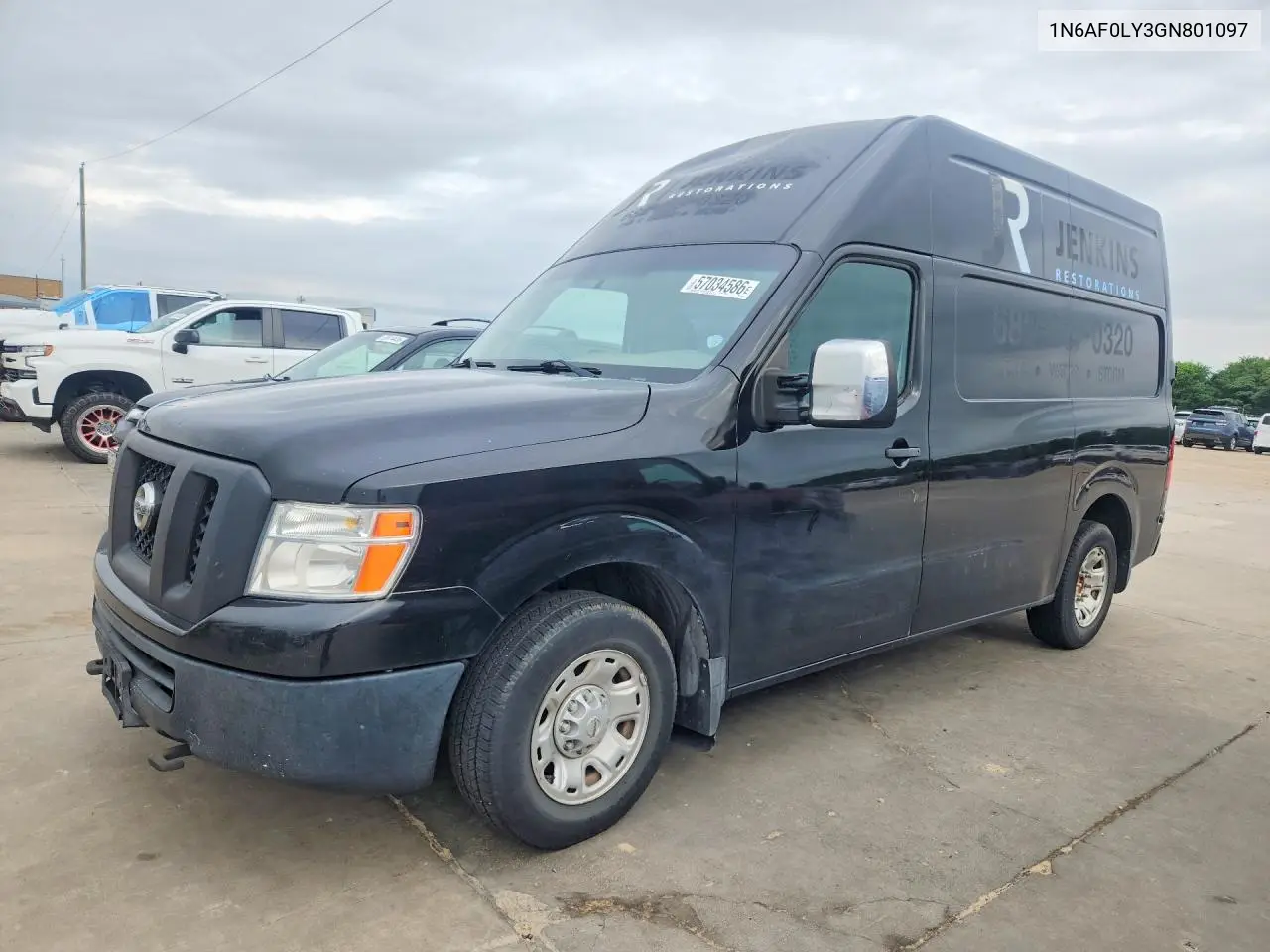 2016 Nissan Nv 2500 VIN: 1N6AF0LY3GN801097 Lot: 57034586