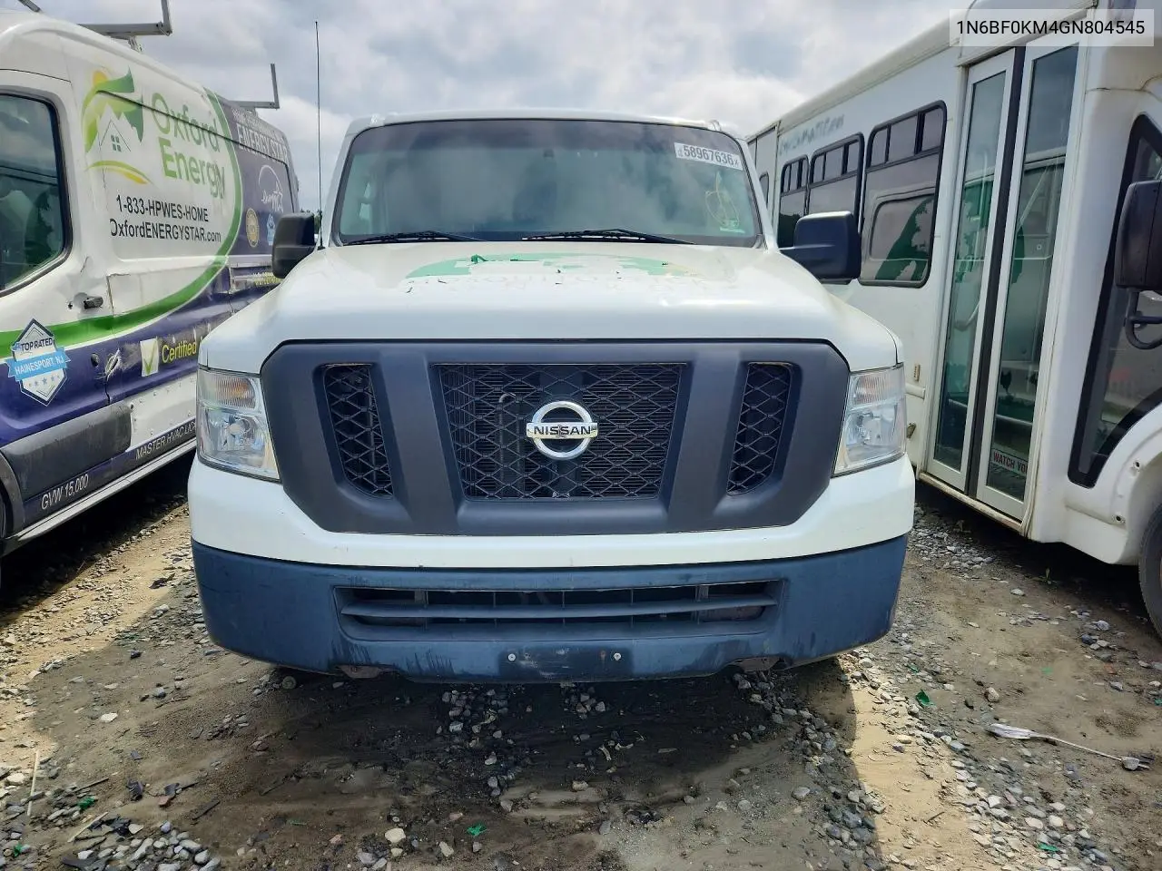 2016 Nissan Nv 1500 S VIN: 1N6BF0KM4GN804545 Lot: 58967636