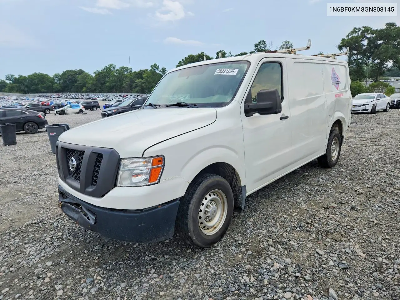 2016 Nissan Nv 1500 S VIN: 1N6BF0KM8GN808145 Lot: 59221266