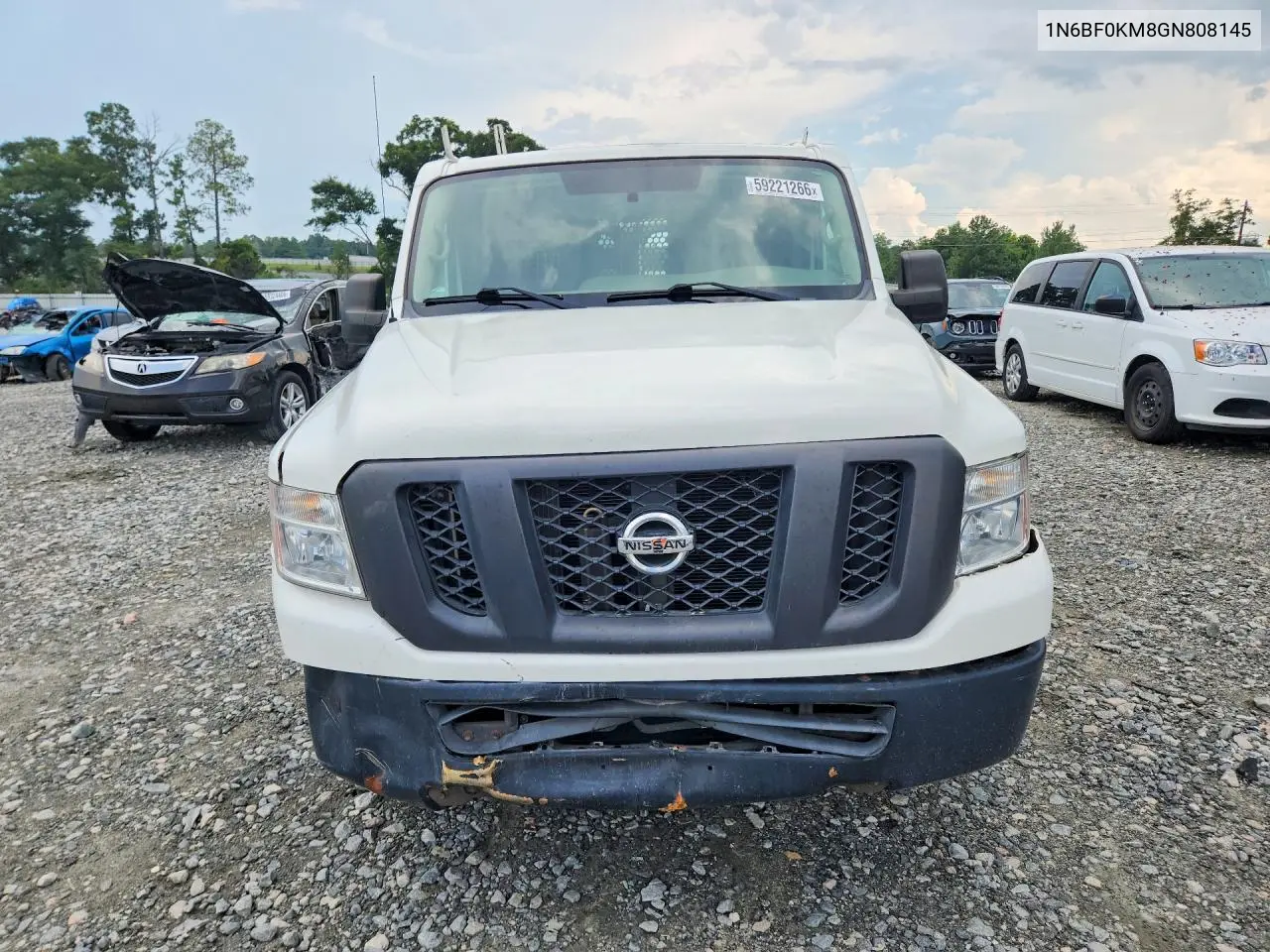 2016 Nissan Nv 1500 S VIN: 1N6BF0KM8GN808145 Lot: 59221266