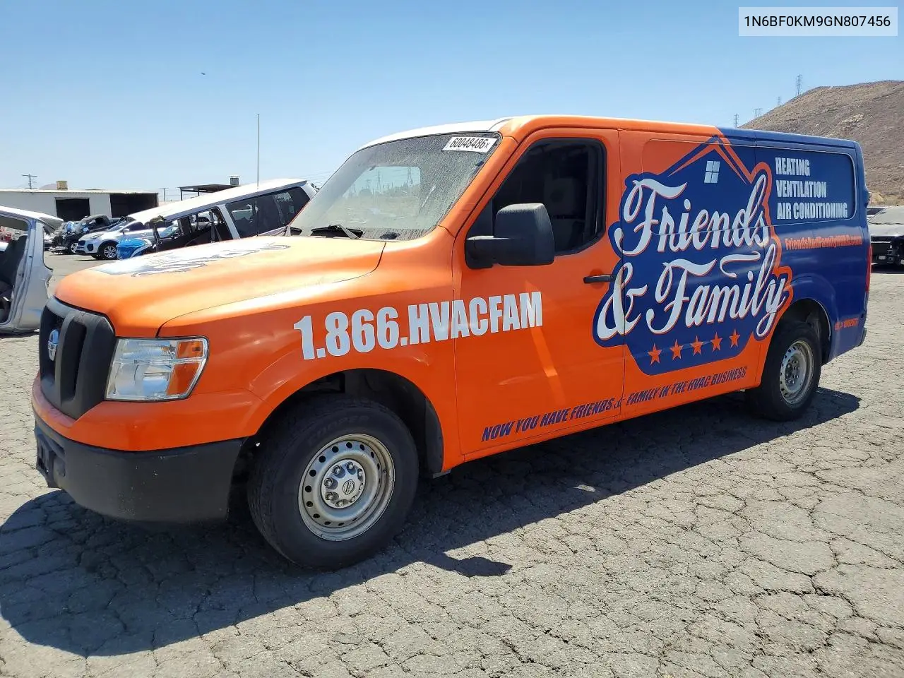 2016 Nissan Nv 1500 Delivery Van VIN: 1N6BF0KM9GN807456 Lot: 60048486