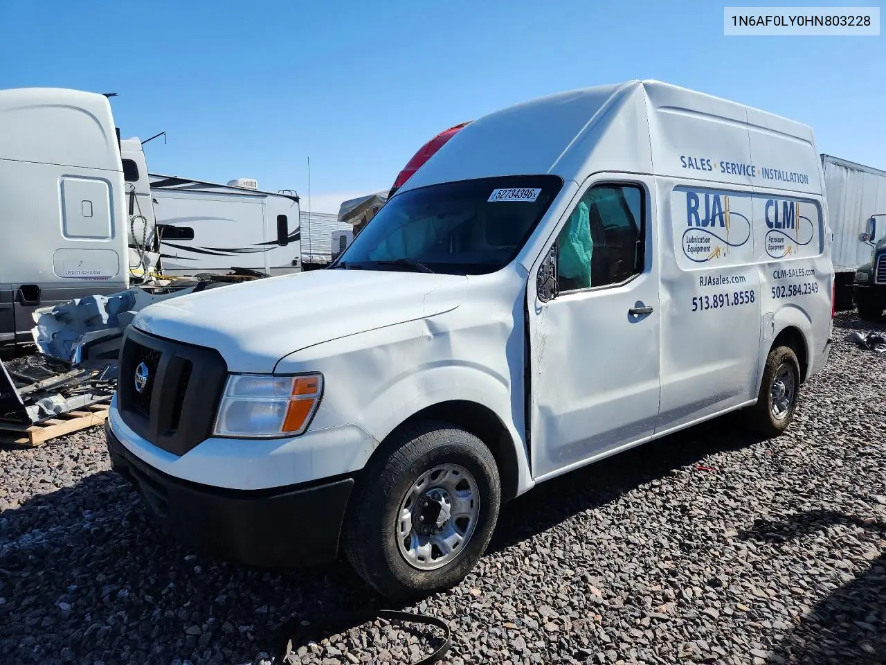 2017 Nissan Nv 3500 Hd Sv VIN: 1N6AF0LY0HN803228 Lot: 52734396