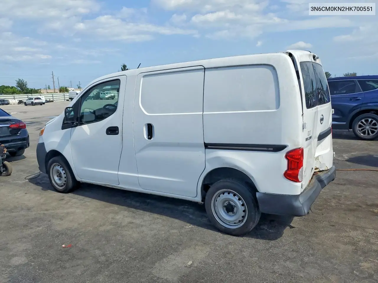 2017 Nissan Nv200 S VIN: 3N6CM0KN2HK700551 Lot: 55164786
