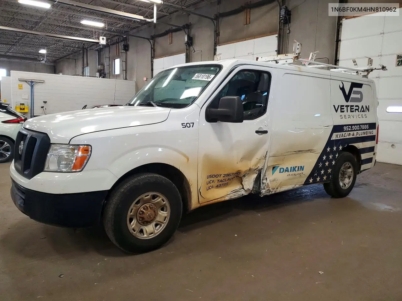 2017 Nissan Nv 1500 Sv VIN: 1N6BF0KM4HN810962 Lot: 56810196