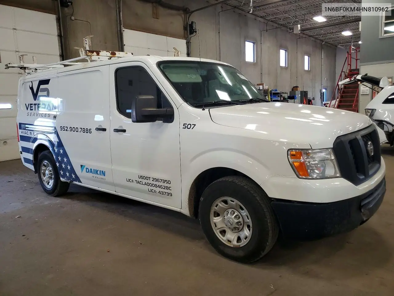 2017 Nissan Nv 1500 Sv VIN: 1N6BF0KM4HN810962 Lot: 56810196