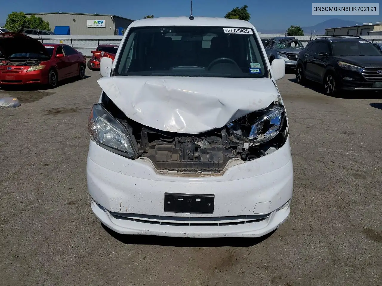 2017 Nissan Nv200 Sv VIN: 3N6CM0KN8HK702191 Lot: 57720426