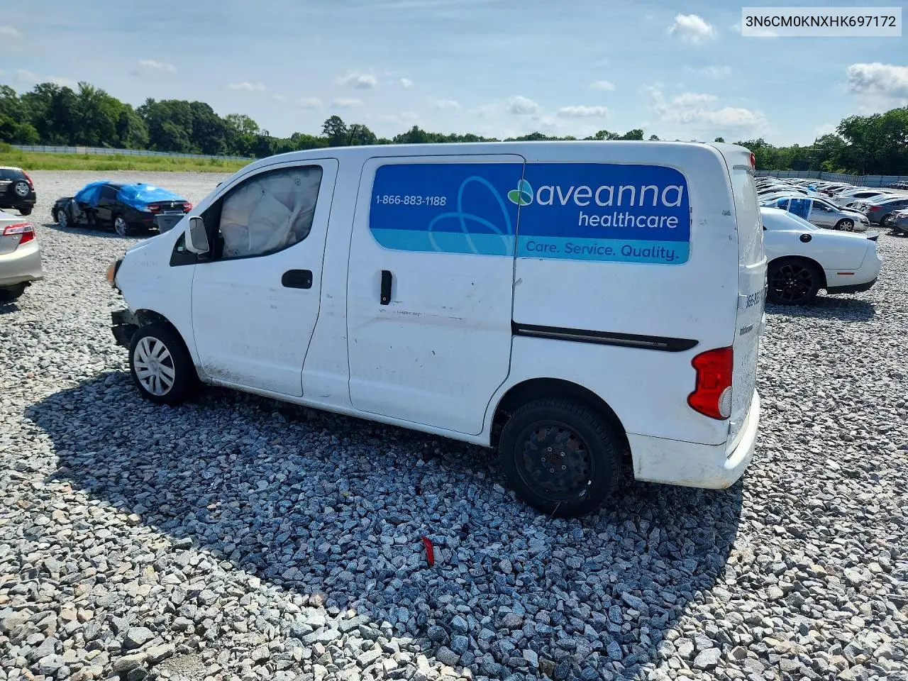 2017 Nissan Nv200 Sv VIN: 3N6CM0KNXHK697172 Lot: 57733426