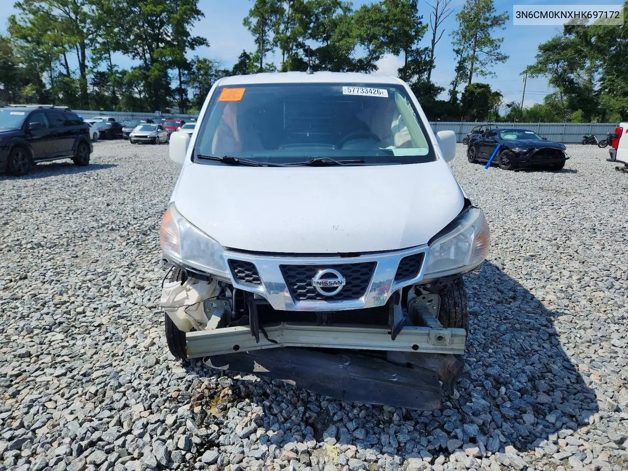 2017 Nissan Nv200 Sv VIN: 3N6CM0KNXHK697172 Lot: 57733426