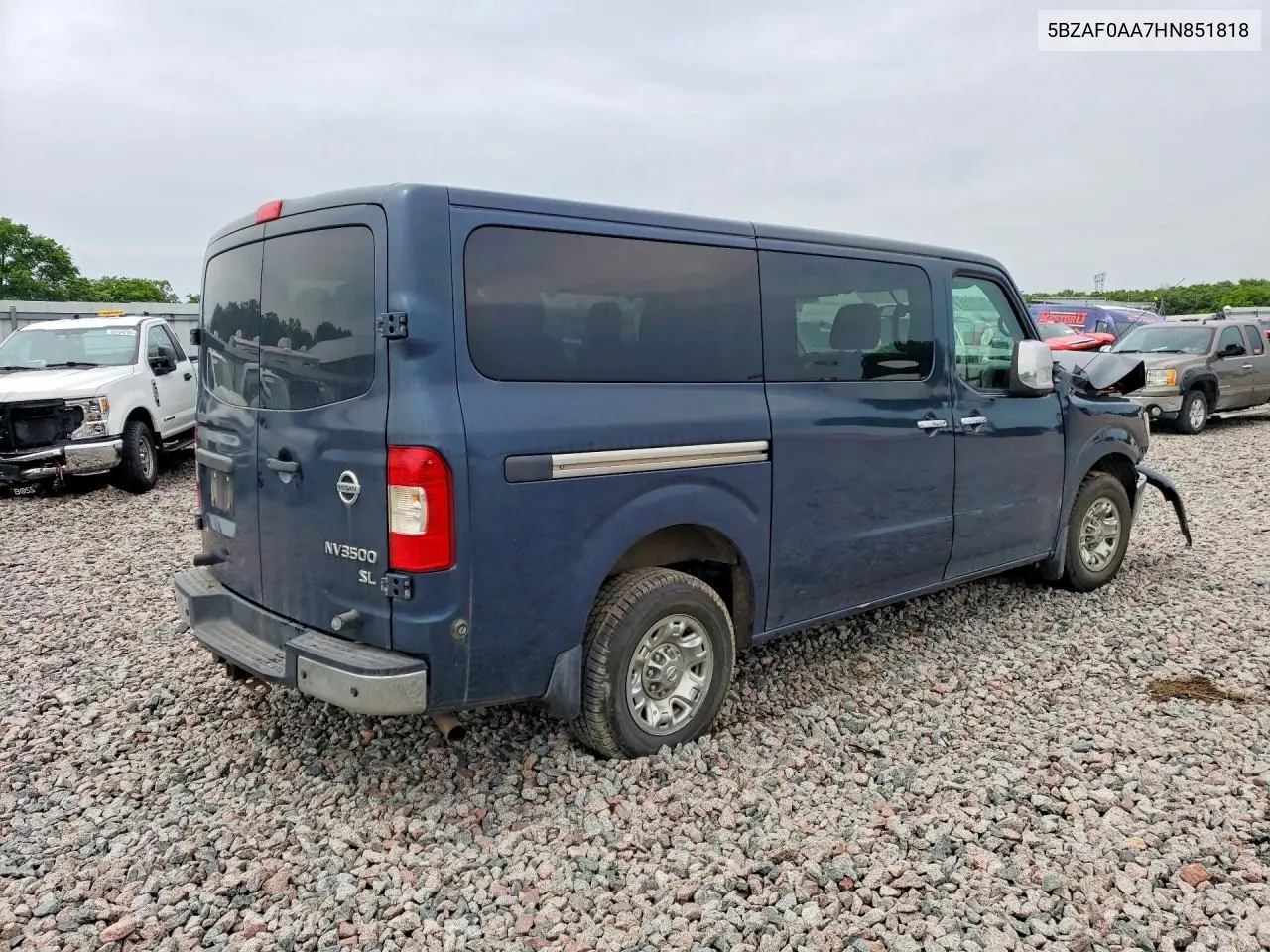 2017 Nissan Nv 3500 Hd Sl VIN: 5BZAF0AA7HN851818 Lot: 58424416