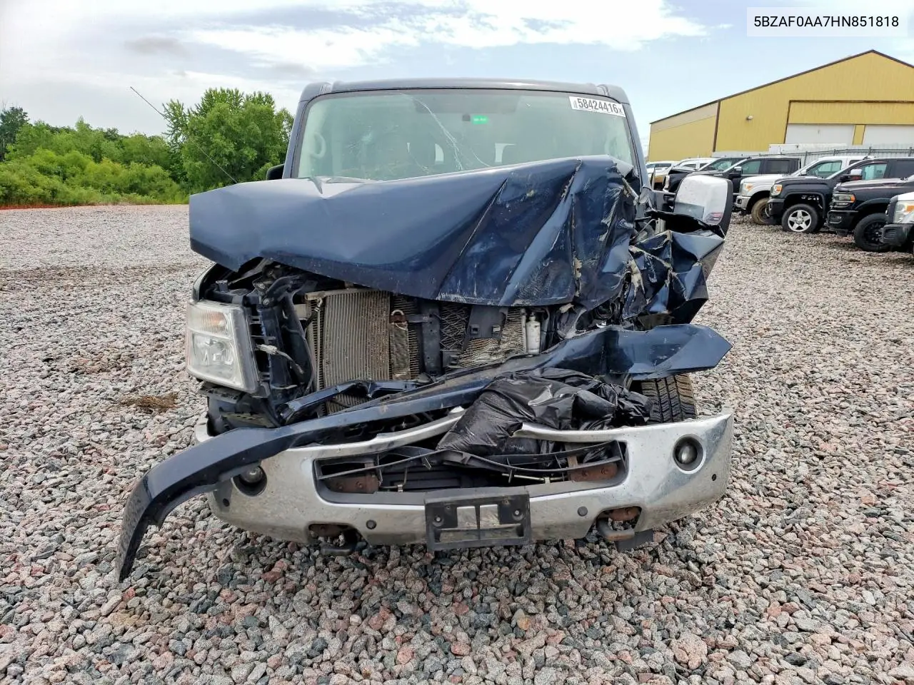 2017 Nissan Nv 3500 Hd Sl VIN: 5BZAF0AA7HN851818 Lot: 58424416