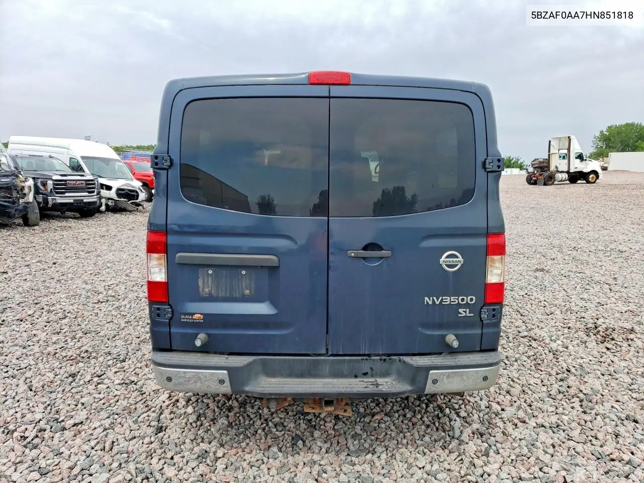 2017 Nissan Nv 3500 Hd Sl VIN: 5BZAF0AA7HN851818 Lot: 58424416