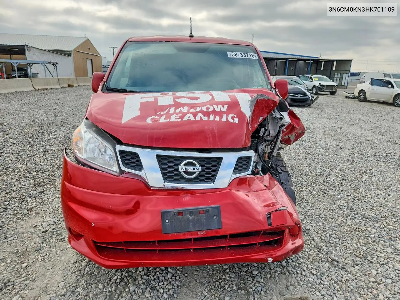 2017 Nissan Nv200 Sv VIN: 3N6CM0KN3HK701109 Lot: 58733716