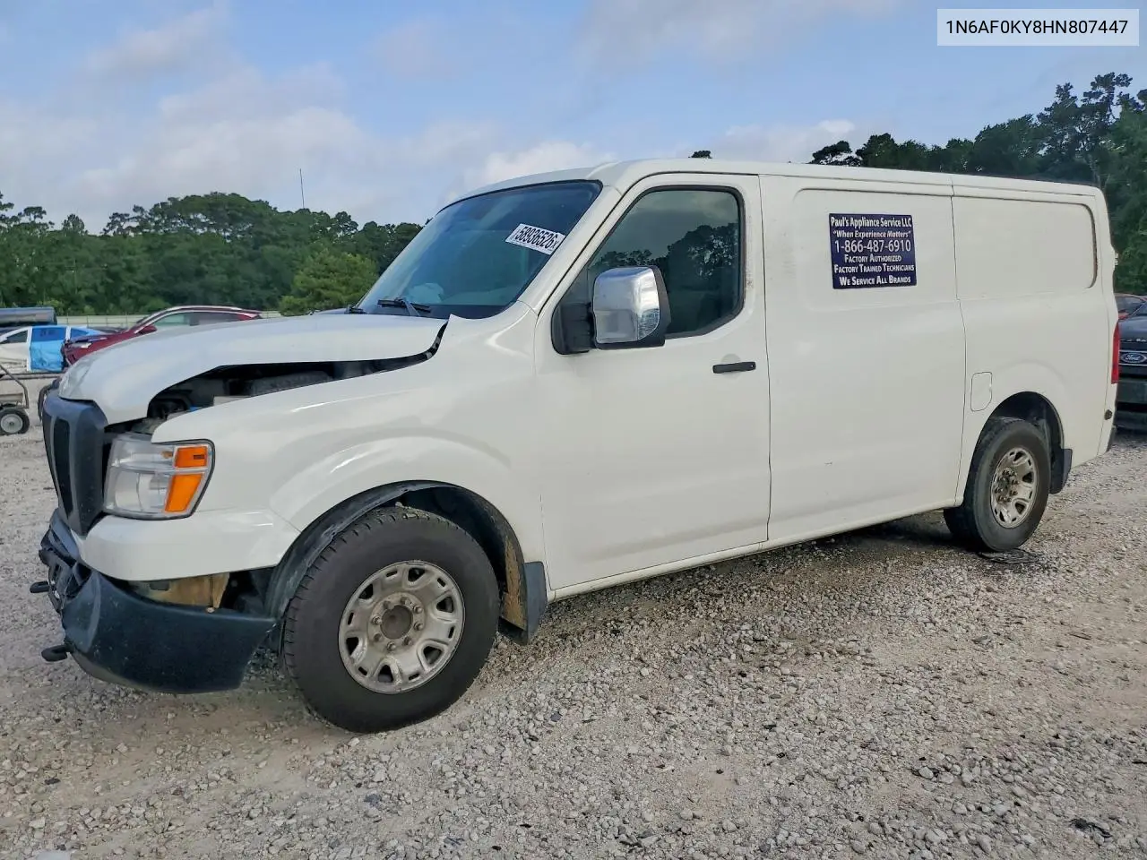 2017 Nissan Nv 3500 Hd Sl VIN: 1N6AF0KY8HN807447 Lot: 58936526