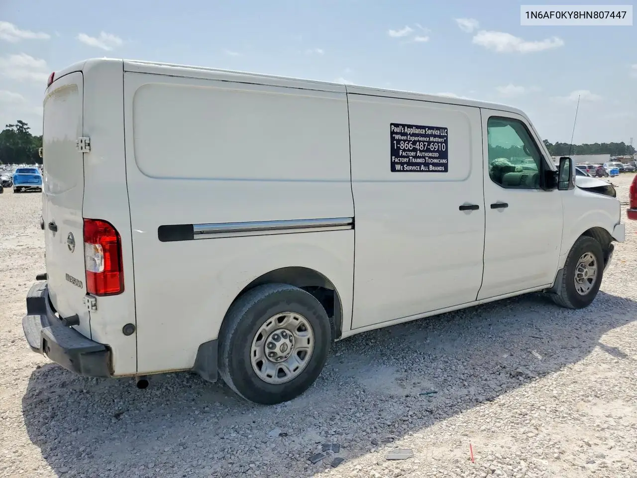2017 Nissan Nv 3500 Hd Sl VIN: 1N6AF0KY8HN807447 Lot: 58936526