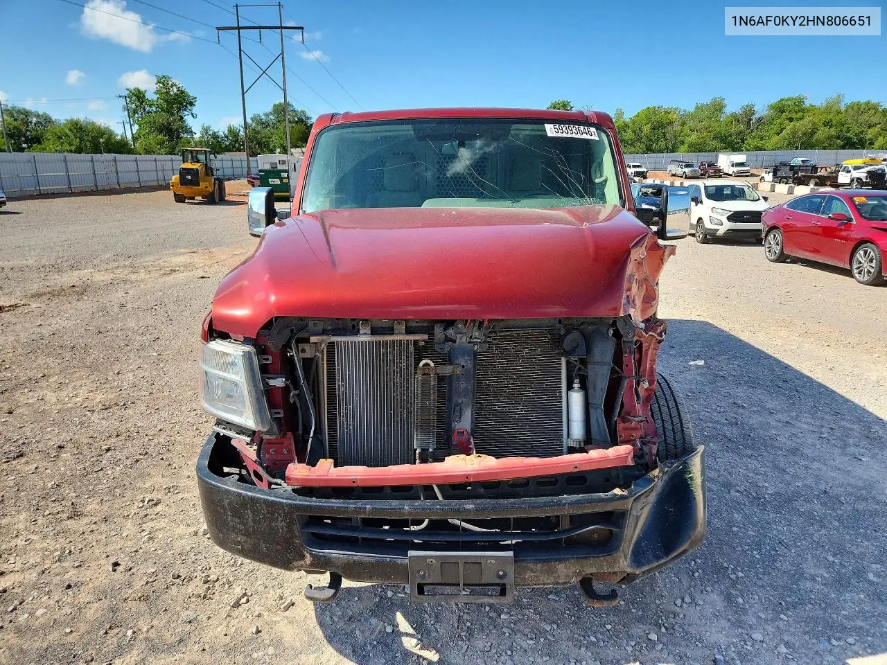 2017 Nissan Nv 3500 Hd Sl VIN: 1N6AF0KY2HN806651 Lot: 59393646