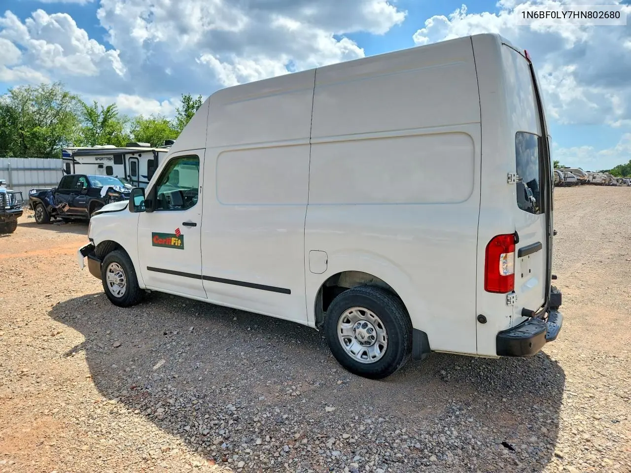 2017 Nissan Nv 2500 Delivery Van VIN: 1N6BF0LY7HN802680 Lot: 59988246