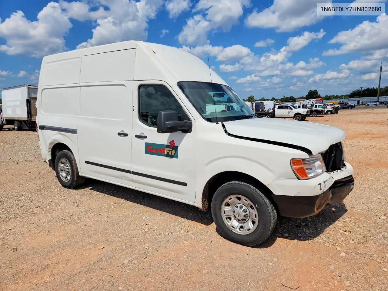 2017 Nissan Nv 2500 Delivery Van VIN: 1N6BF0LY7HN802680 Lot: 59988246
