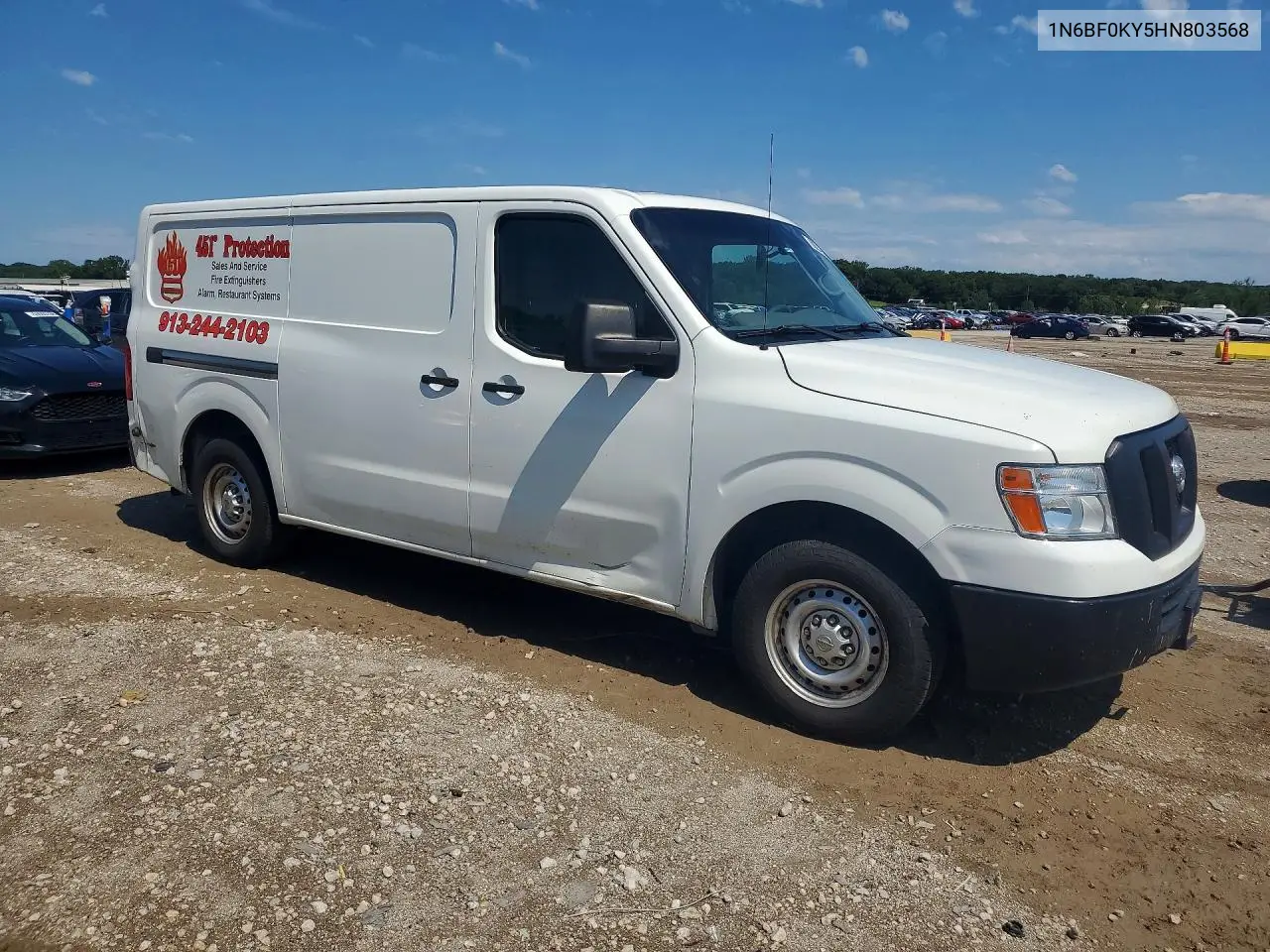2017 Nissan Nv 2500 Hd S VIN: 1N6BF0KY5HN803568 Lot: 60554906
