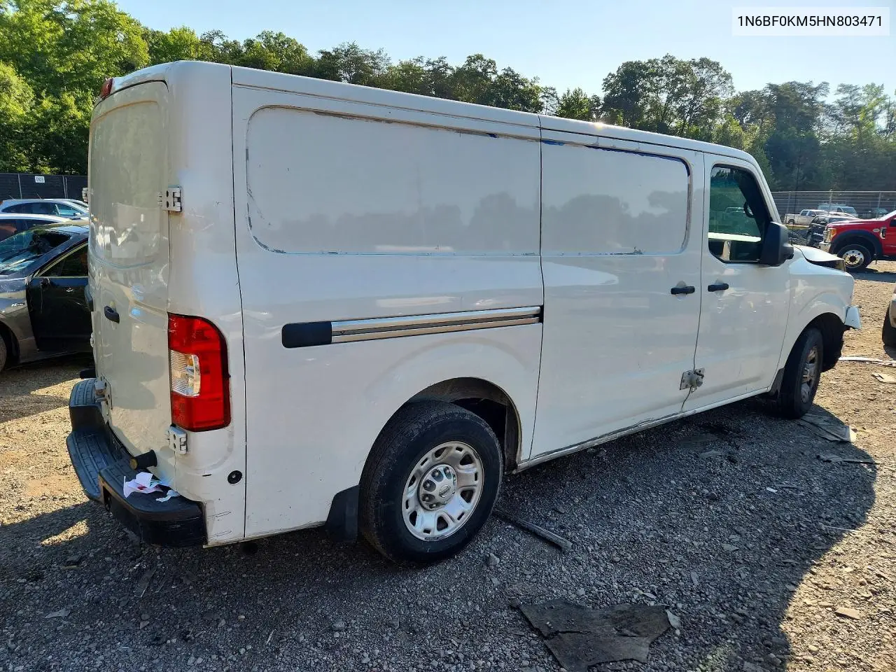 2017 Nissan Nv 1500 Delivery Van VIN: 1N6BF0KM5HN803471 Lot: 60838166