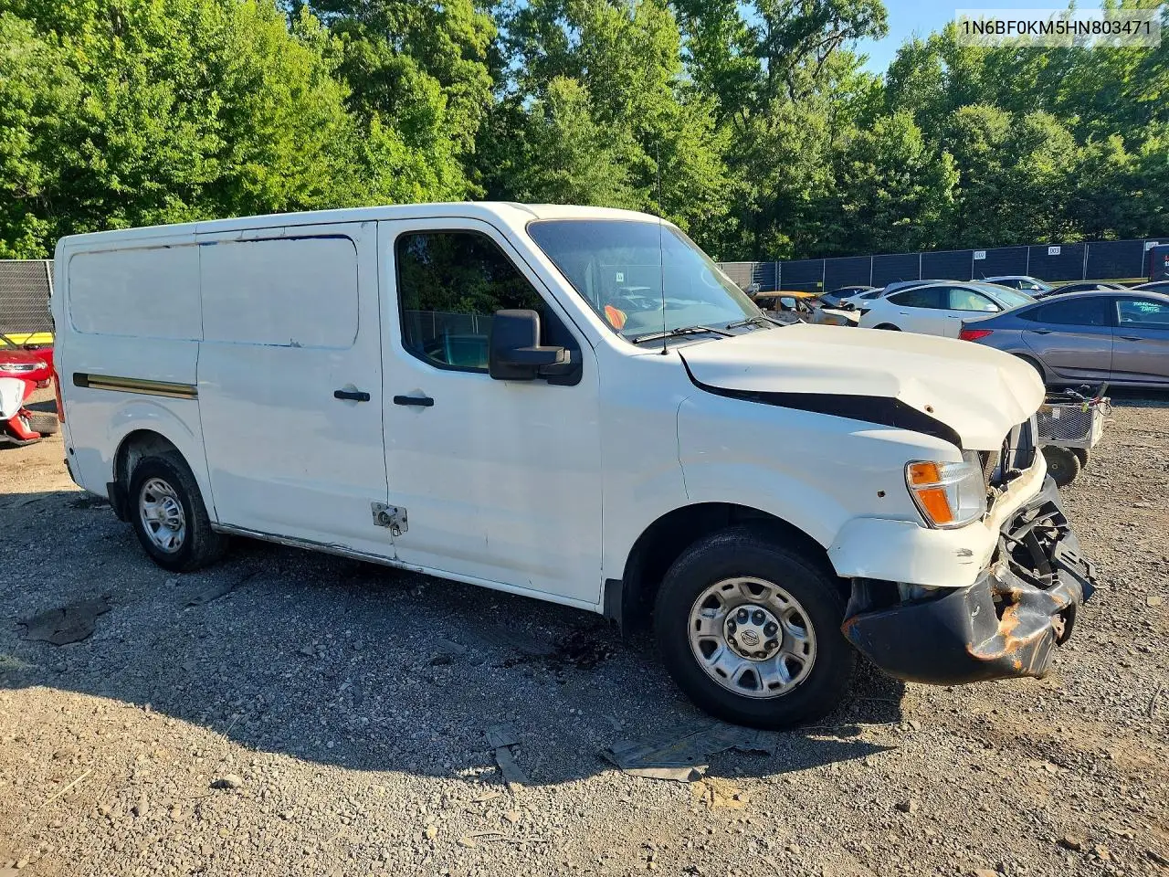 2017 Nissan Nv 1500 Delivery Van VIN: 1N6BF0KM5HN803471 Lot: 60838166