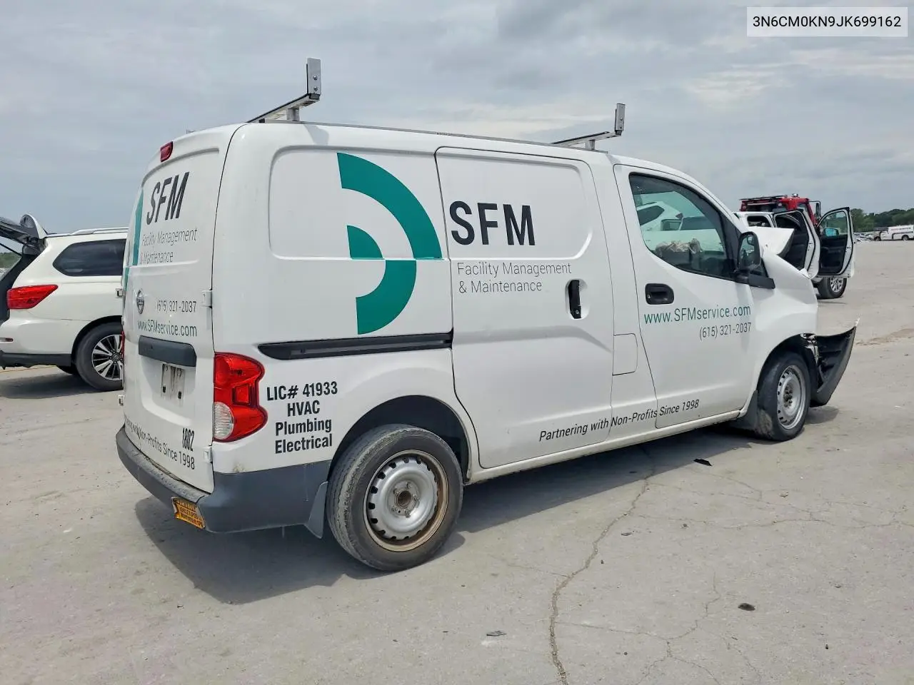 2018 Nissan Nv200 Delivery Van VIN: 3N6CM0KN9JK699162 Lot: 56602136