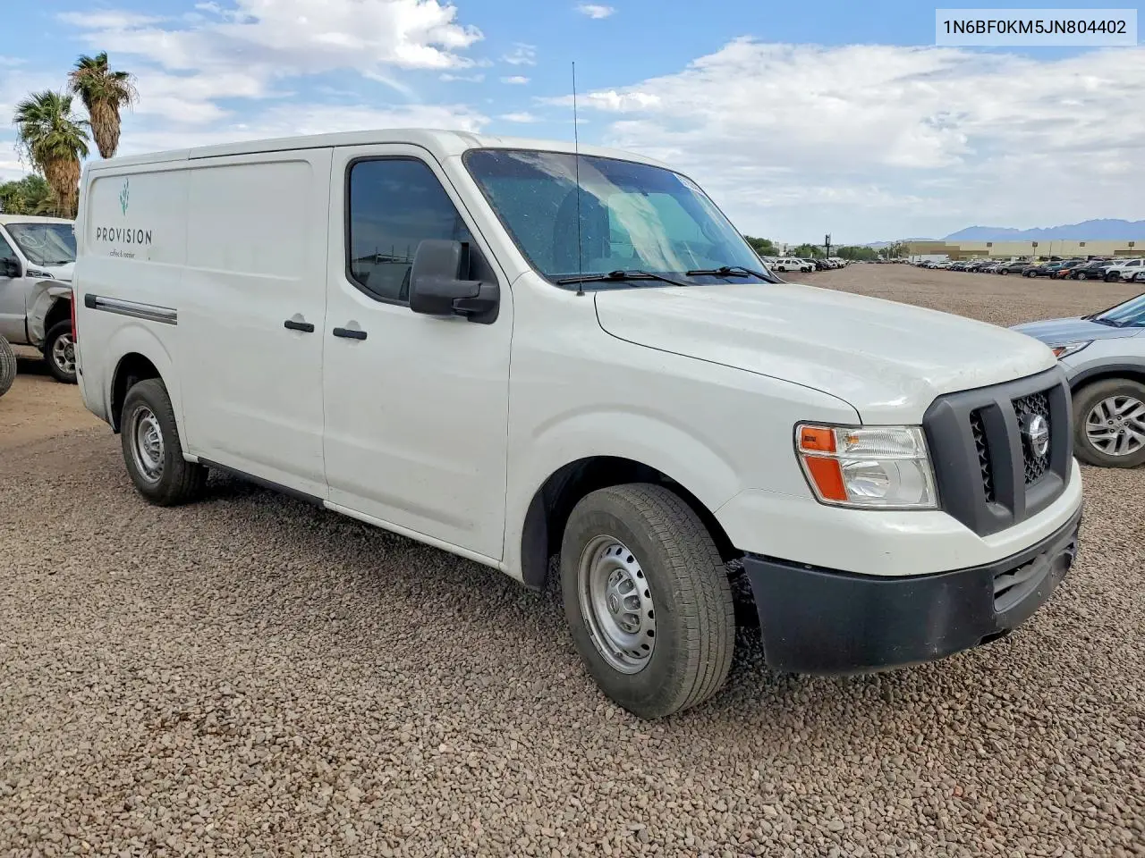 2018 Nissan Nv 1500 S VIN: 1N6BF0KM5JN804402 Lot: 57152486