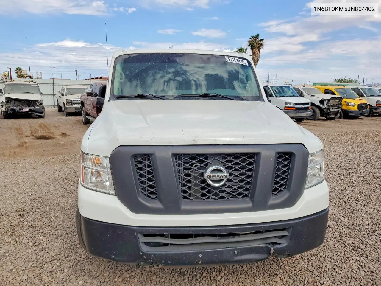 2018 Nissan Nv 1500 S VIN: 1N6BF0KM5JN804402 Lot: 57152486
