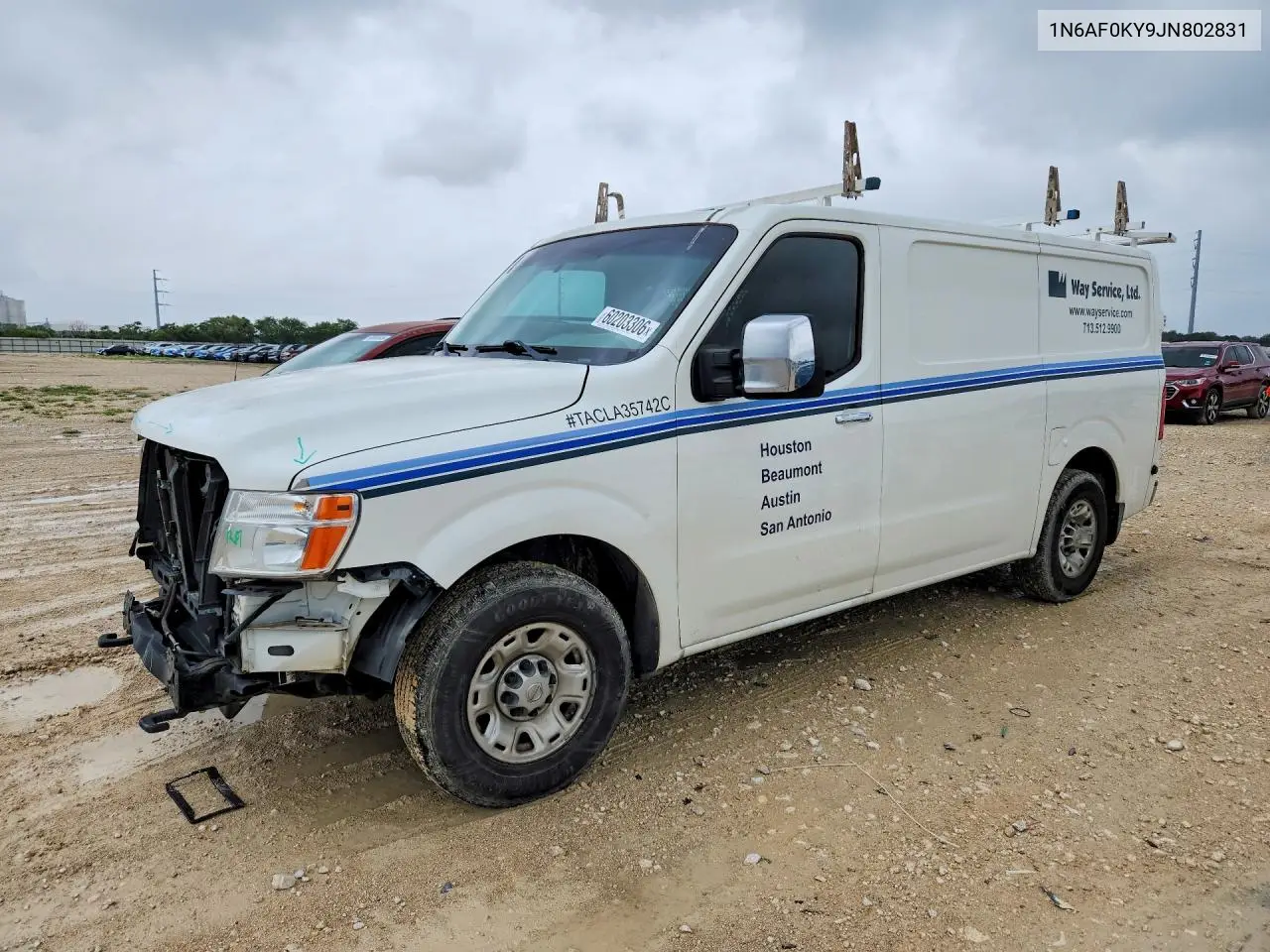2018 Nissan Nv 3500 Hd Sl VIN: 1N6AF0KY9JN802831 Lot: 60203306