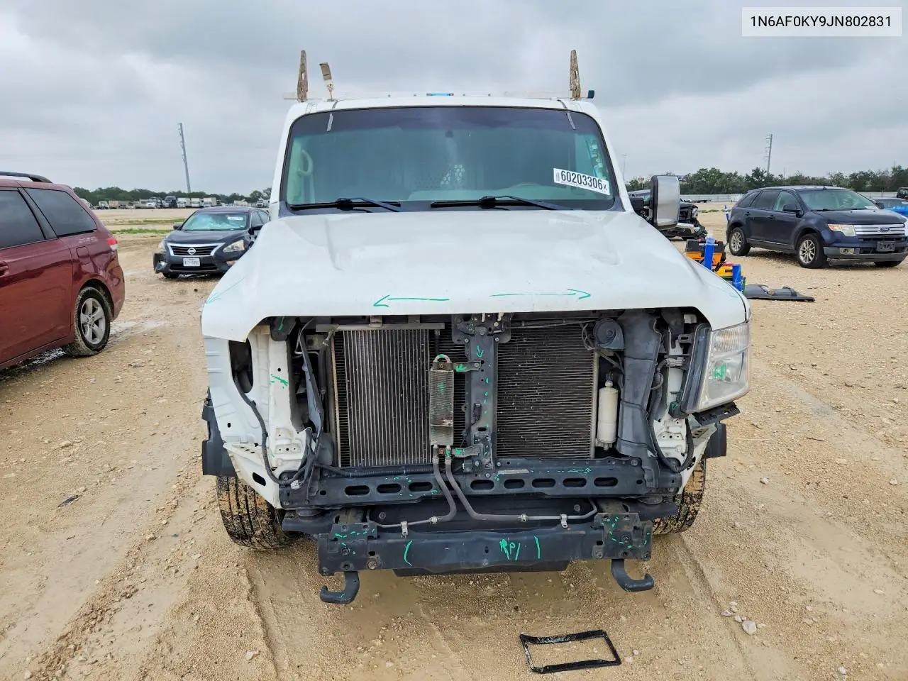 2018 Nissan Nv 3500 Hd Sl VIN: 1N6AF0KY9JN802831 Lot: 60203306
