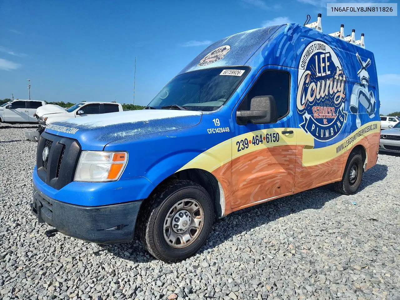 2018 Nissan Nv 2500 Hd Sv VIN: 1N6AF0LY8JN811826 Lot: 60759926